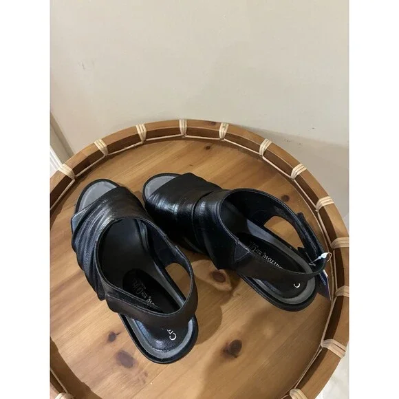 Croft & Barrow Women's Ortholite Size 8M Open Toe Bootie BLACK NEW - Picture 5 of 6